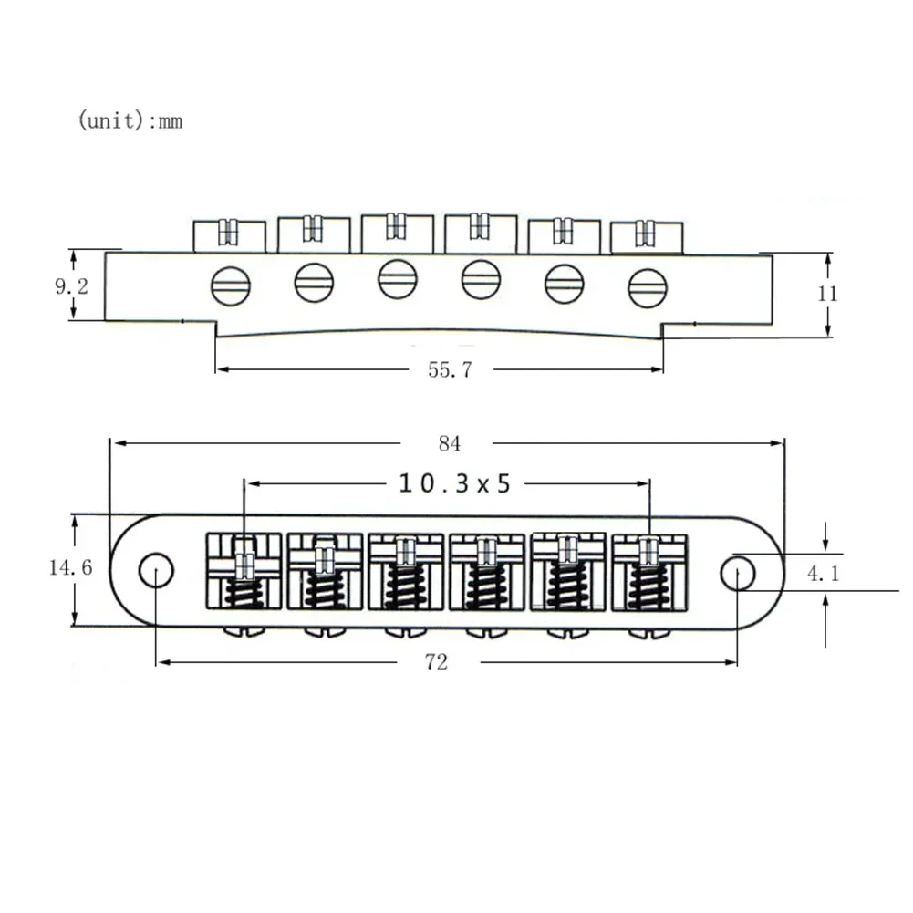 Guitar Roller Saddle Bridge For Les Paul EPI Electric Guitars Chrome Gold Electric Guitars Tool Parts Replacement