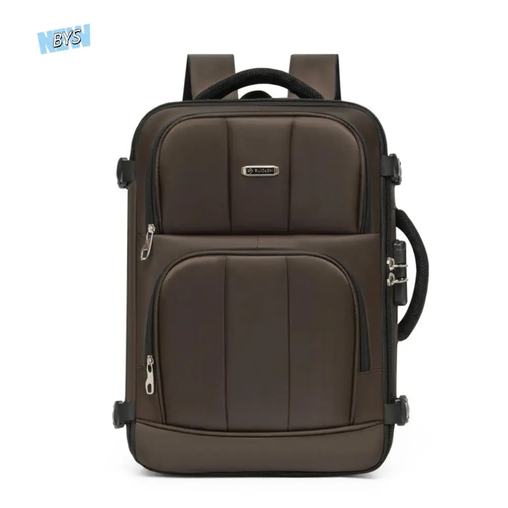 

Combination Lock Travel Backpack Side Handle Anti-theft Men Business Backpack Large Capacity Adjustable Straps Luggage Bag