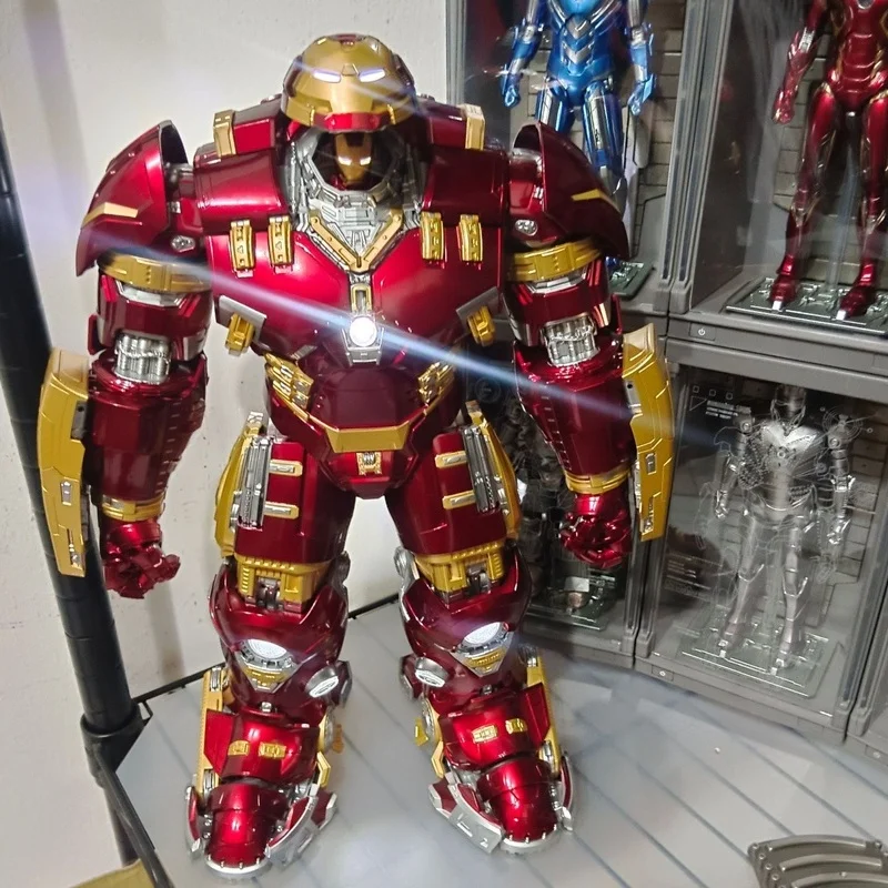 재고 있음 Fondjoy 장난감 아이언 맨 피규어 마크 Hulkooster Hulkbuster Armor 1/7 조립 액션 피규어 인형 장난감 크리스마스 선물