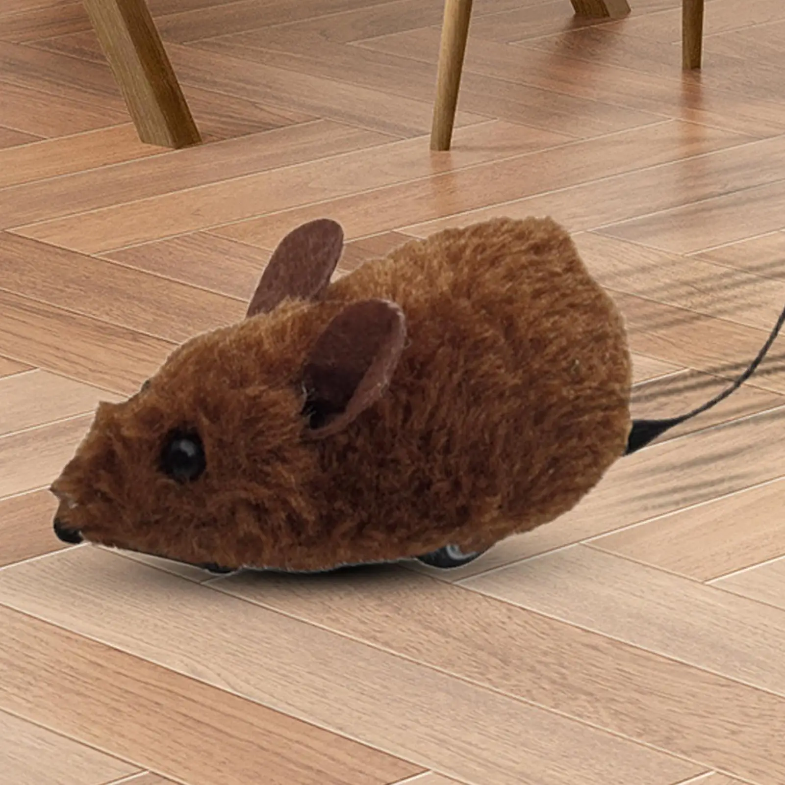 Bewegliche Maus Katzenspielzeug Quietschendes Interaktives Spielzeug für Kätzchen zur Bewegung Ferngesteuerte Bewegliche Maus mit Quietschgeräusch für Trainingszwecke