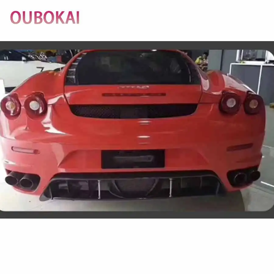 For Ferrari 430 Carbon Fiber Diffuser Car Rear Bumper Diffuser Rear Splitters Spoiler Back lip Upgrade body kit