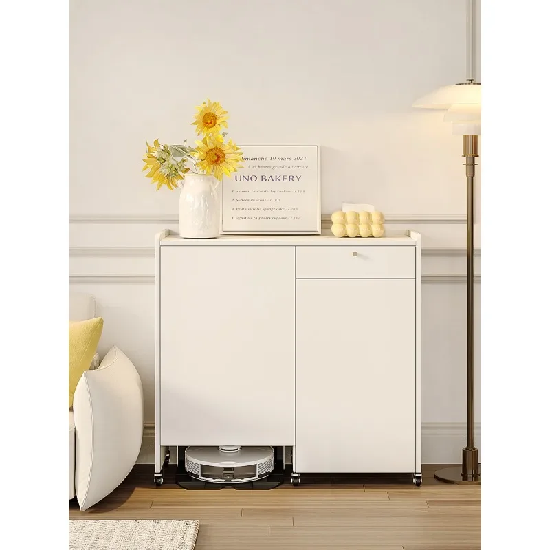 Robot vacuum cabinet movable sideboard living room shelf storage cabinet dining room storage cabinet