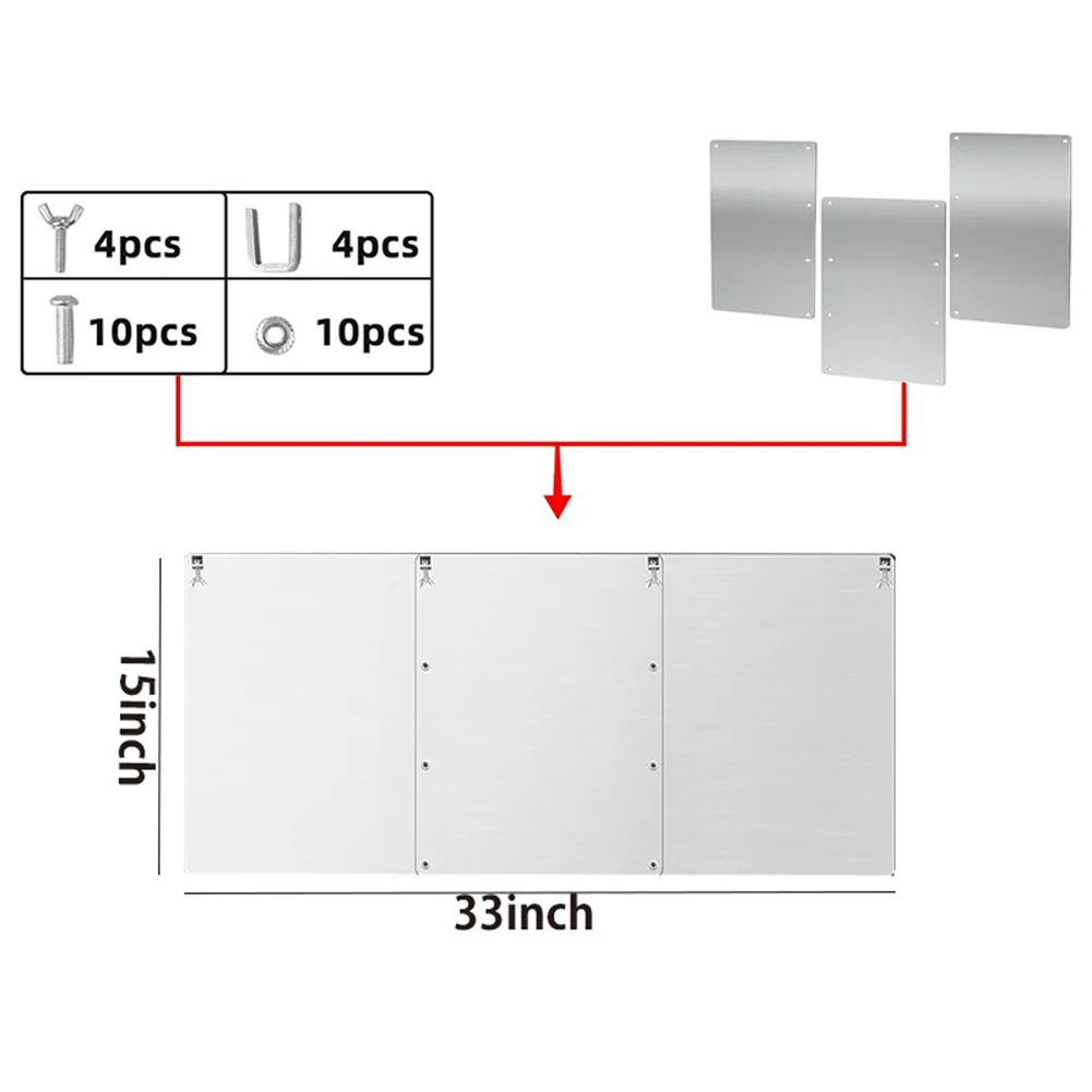 Patio Heater Reflector Hood For Efficient And Safe Heating, Easy To Install Heating, Cooling And Ventilation System Components