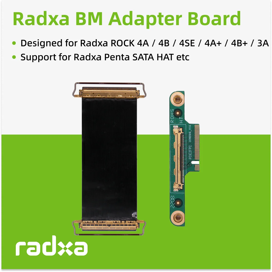 Adapter Board for Penta SATA HAT / M.2 Extension Board