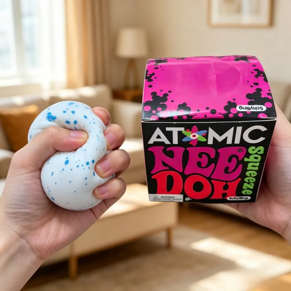 New hot NeeDoh Snow Ball Crunch Snow Ball Pinch Fun Sensory Squeezing Toy Sensory Toy Gift