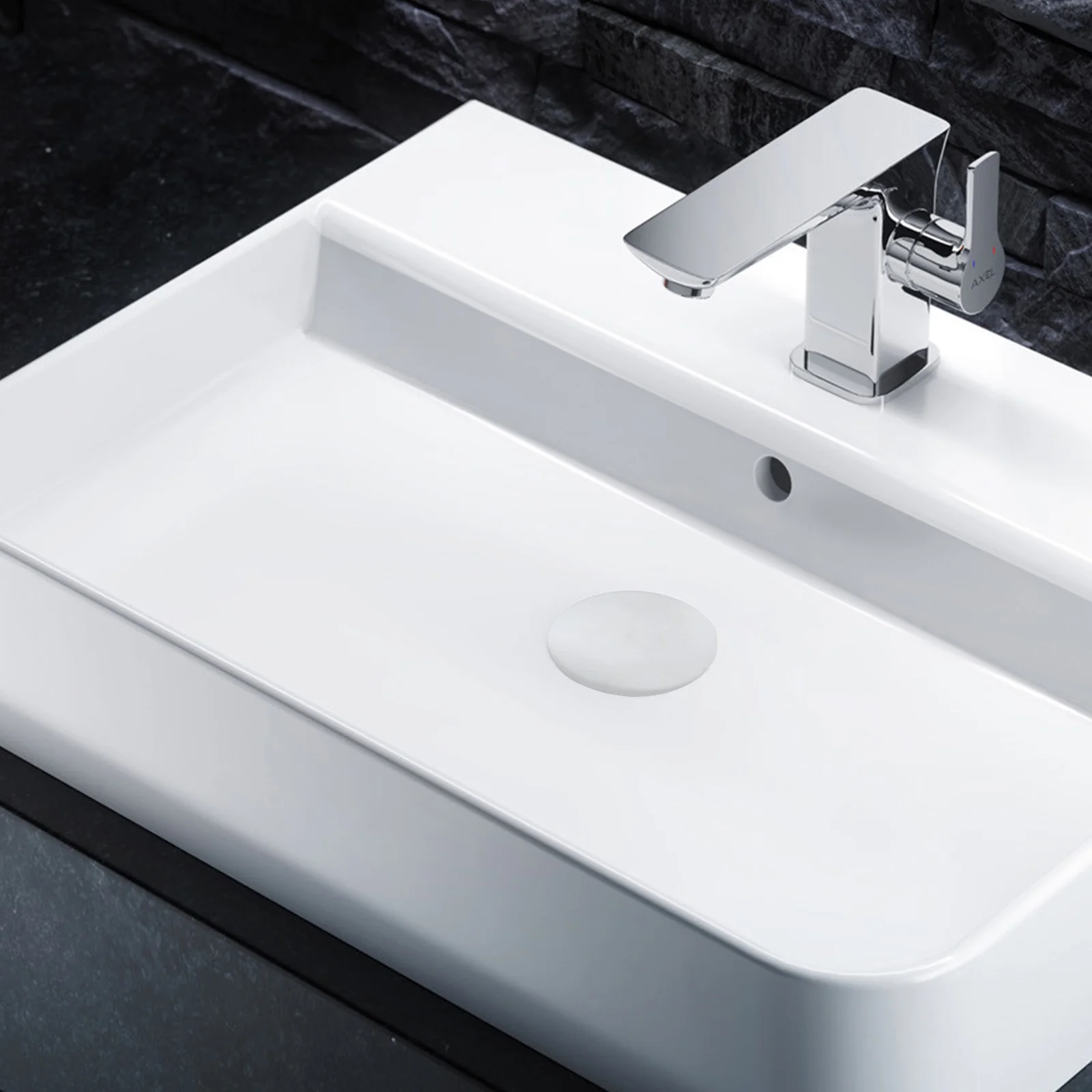 38mm Drain Stopper for Bathroom Sink with Click Clack Functionality and Brass Reinforced Bounce Core Mechanism