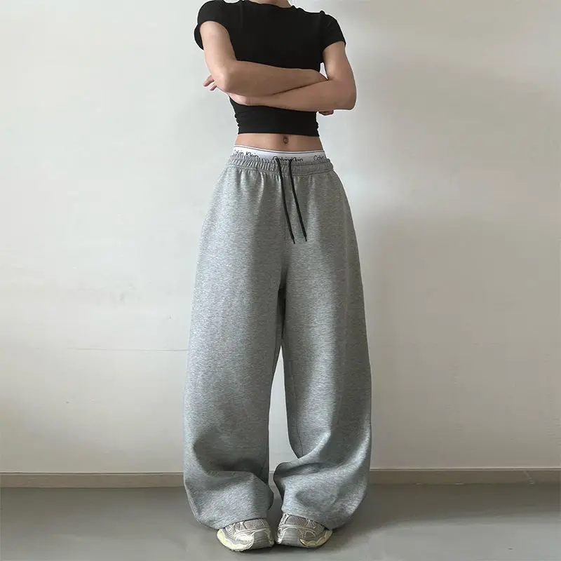 New Autumn and Winter Street Dance Trend Brand Skinny Simple Sport Pants American Casual Sweatpants Men's and Women's Pants