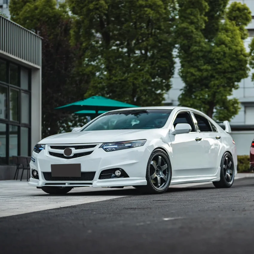 For Honda Accord/ACURA TSX Refit Modulo 2008-2012  Front Bumper Splitter Diffuser Spoiler ABS Plastic Body Kit Accessories