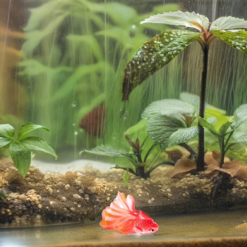 

6Pcs Mini Goldfish Resin Decorations Realistic Cute Tiny Fish Ornaments for Garden Aquarium Micro Landscape Fairy Scenes