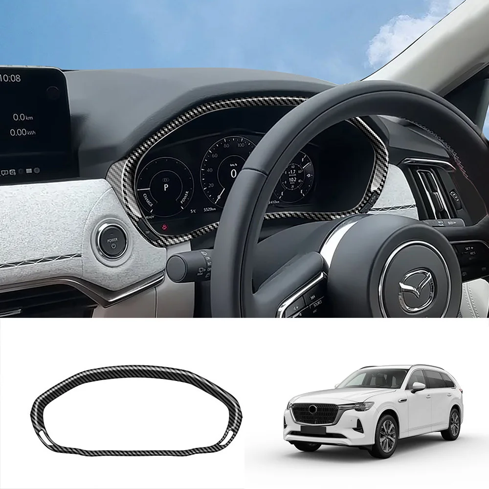 For Mazda CX-90 CX 90 CX80 CX-80 2024 2025 Interior Car Dashboard Instrument Panel Cover Trim Sticker Decoration Car Frame