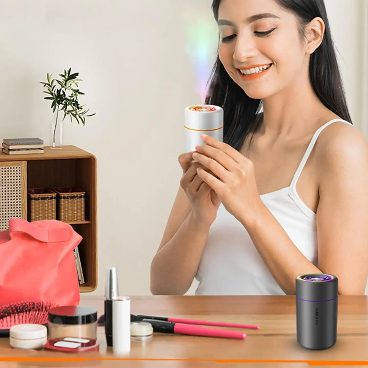 Mini Humidifier USB Electric Aroma Essential Oil Diffuser Air Purifier Aromatherapy Mist Maker Color Lights For Car Home Bedroom