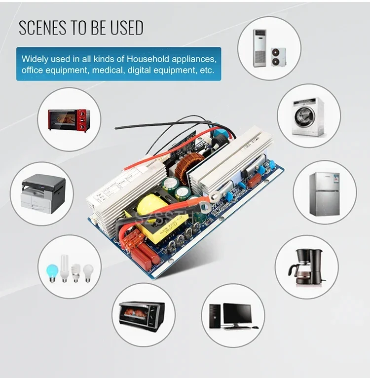 Inverter PCB 600W Tersedia, 12 Volt DC 220V AC, Inverter Gelombang Sinus Murni, Papan Sirkuit Inverter 600 Watt, Kit Inverter PCB