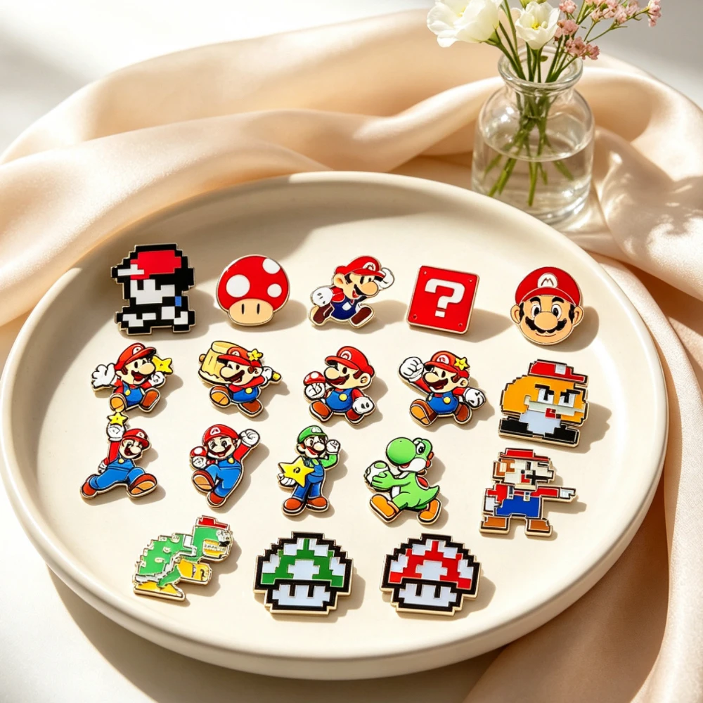 Art Craft Dinosaur - 8/18 peças de broches de esmalte