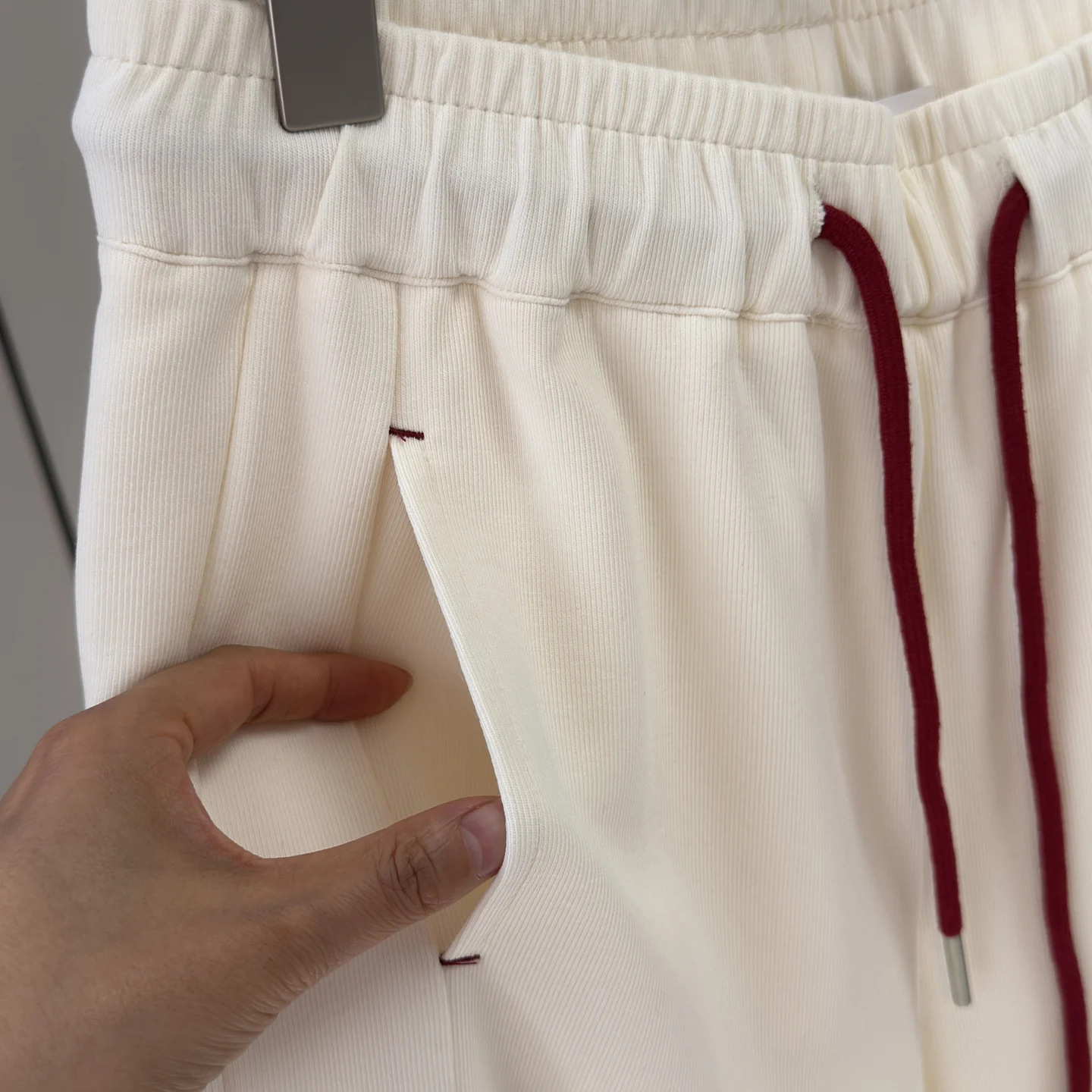 عادية واسعة الساق سكين السراويل اتجاهين ارتداء مرونة الخصر Dstring فضفاض اللون بلو مكبل الترفيه Sweatpants للنساء