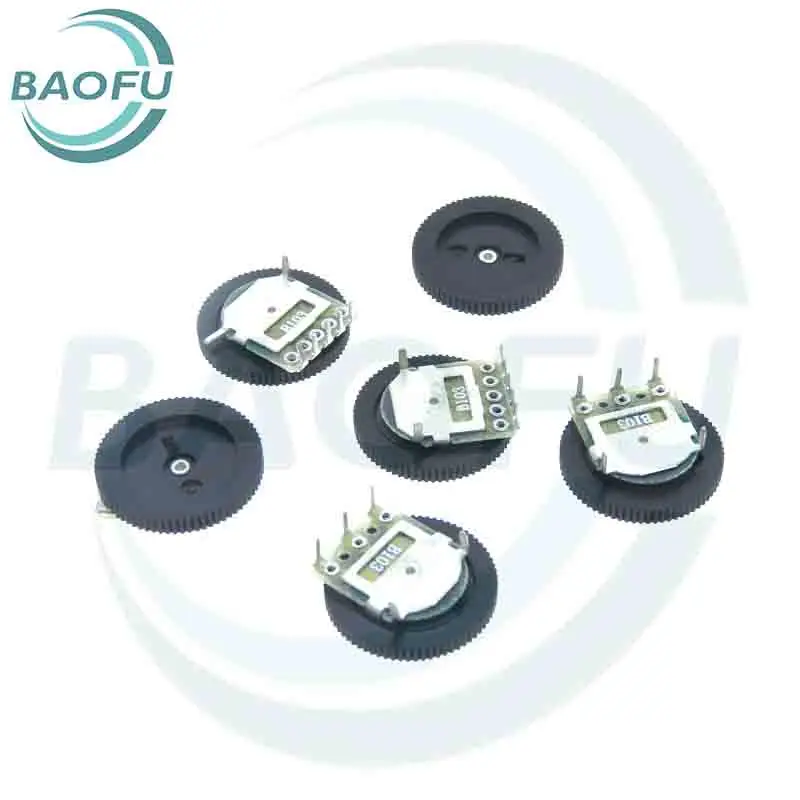 Dial Gear Potentiometer เดี่ยว/คู่ B103 B503 1K 2K 5 10 20 50K 100 200