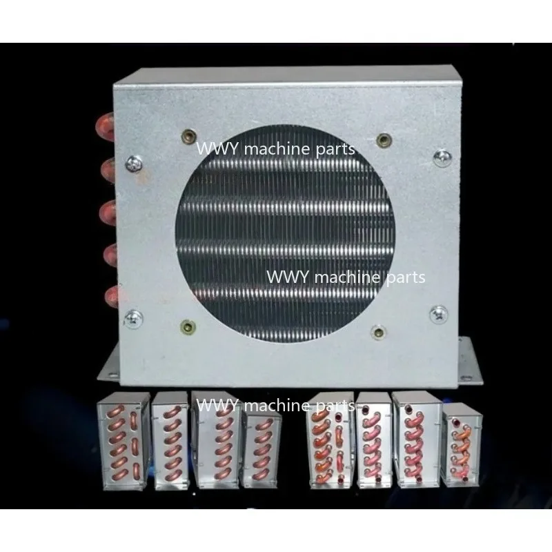 Suitable for Small Shell Condenser, Radiator, Refrigerator, Freezer, Air-cooled Cooling Fan, Aluminum Finned Copper Tube