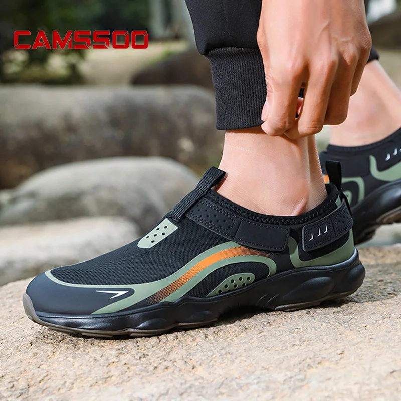 CAMSSOO Zapatos senderismo transpirables hombre – Agua montaña