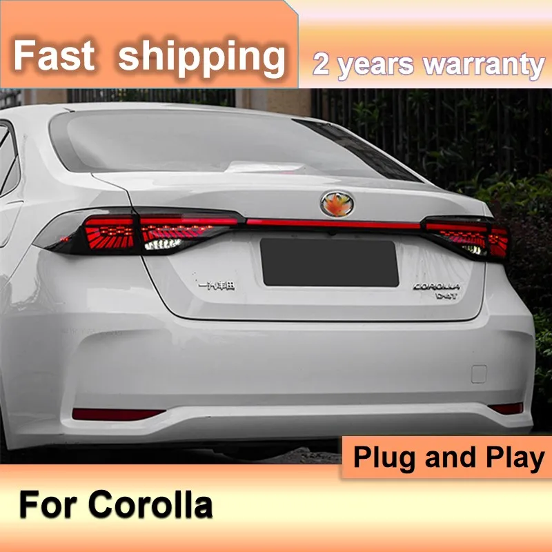 

For Toyota Corolla Taillight 2019 2020 Corolla Tail Lamp Rear Light Crossing Light LED Dynamic Turn Signal DRL Fog Light