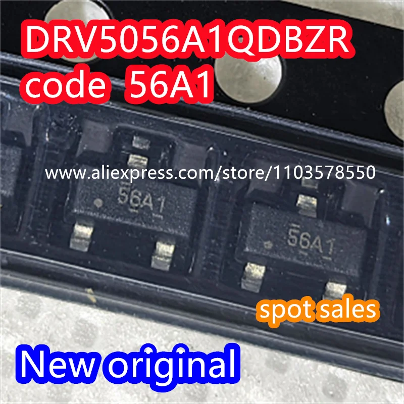 （10PCS）  100% brand new original DRV5056A1QDBZR silk screen 56A1 SOT-23 Hall effect sensor IC chip DRV5056A1