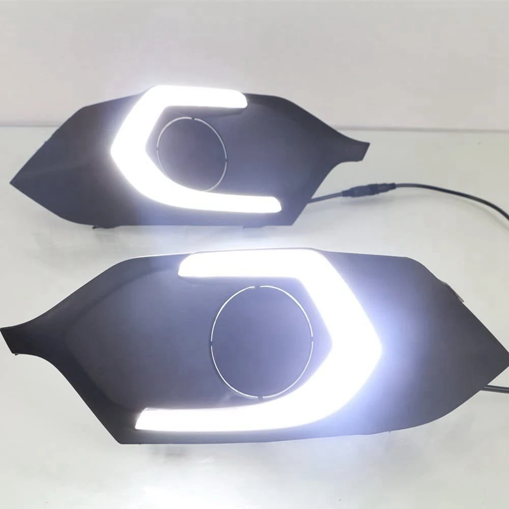 

A13Z-LED дневные ходовые огни DRL для Mitsubishi Pajero Montero Sport 2016-2019, фонарь переднего бампера, указатели поворота