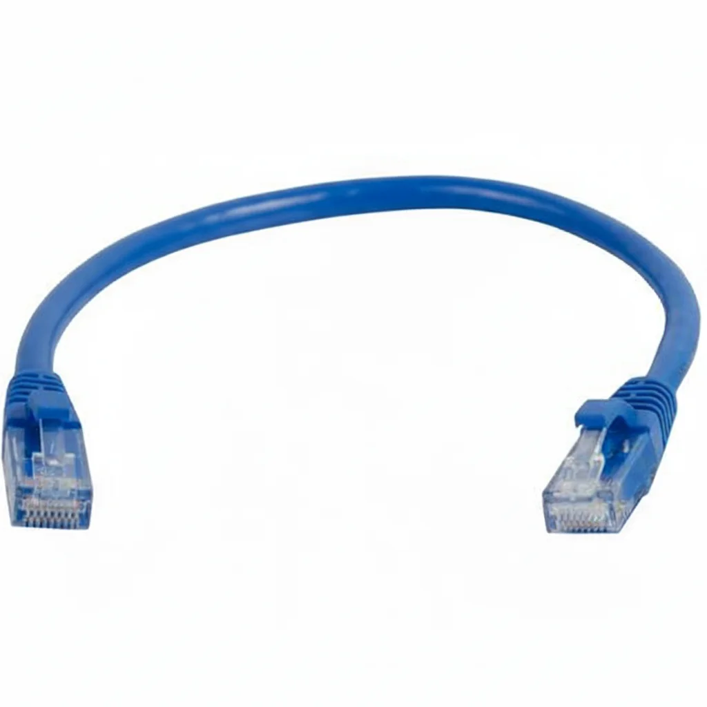 C2G 757120039754 Cabo de remendo de rede Ethernet CAT6 de 6 pés - Azul - Snagless - Não blindado (UTP) - RJ-45 macho para - Usado-como novo