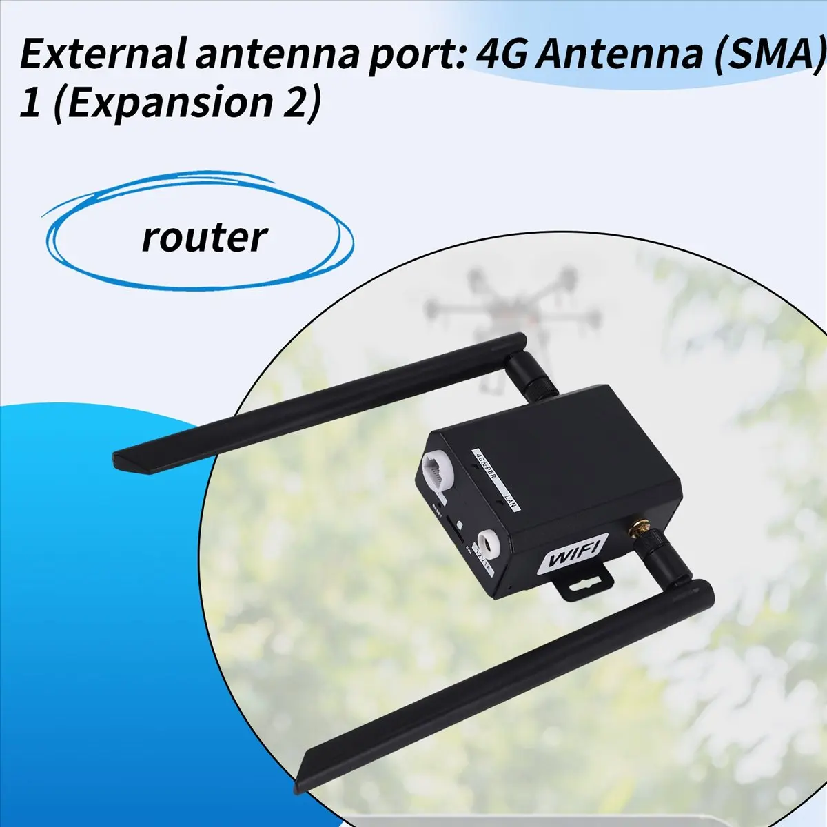 CH◆☆§H927 4G Industrial Grade Wireless Router 4G LTE CAT4 150Mbps SIM Slot WiFi Router Up to 16 Users with 2 SMA Antennas-EU~HOT