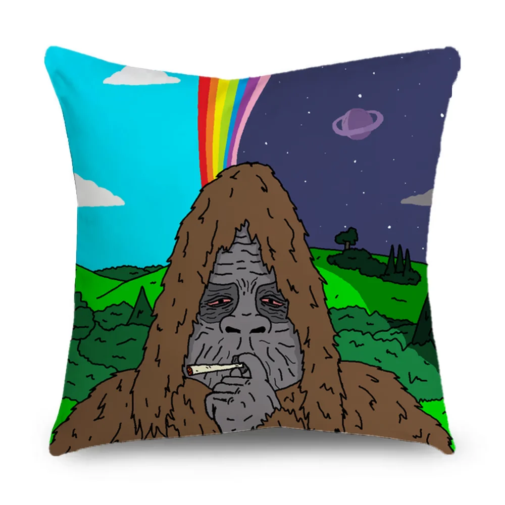 Sassy the Sasquatch  Pillow Case Pillowcase Home Sofa Cushions Car Cushions Pillowcover Office Pillowshell Pillow