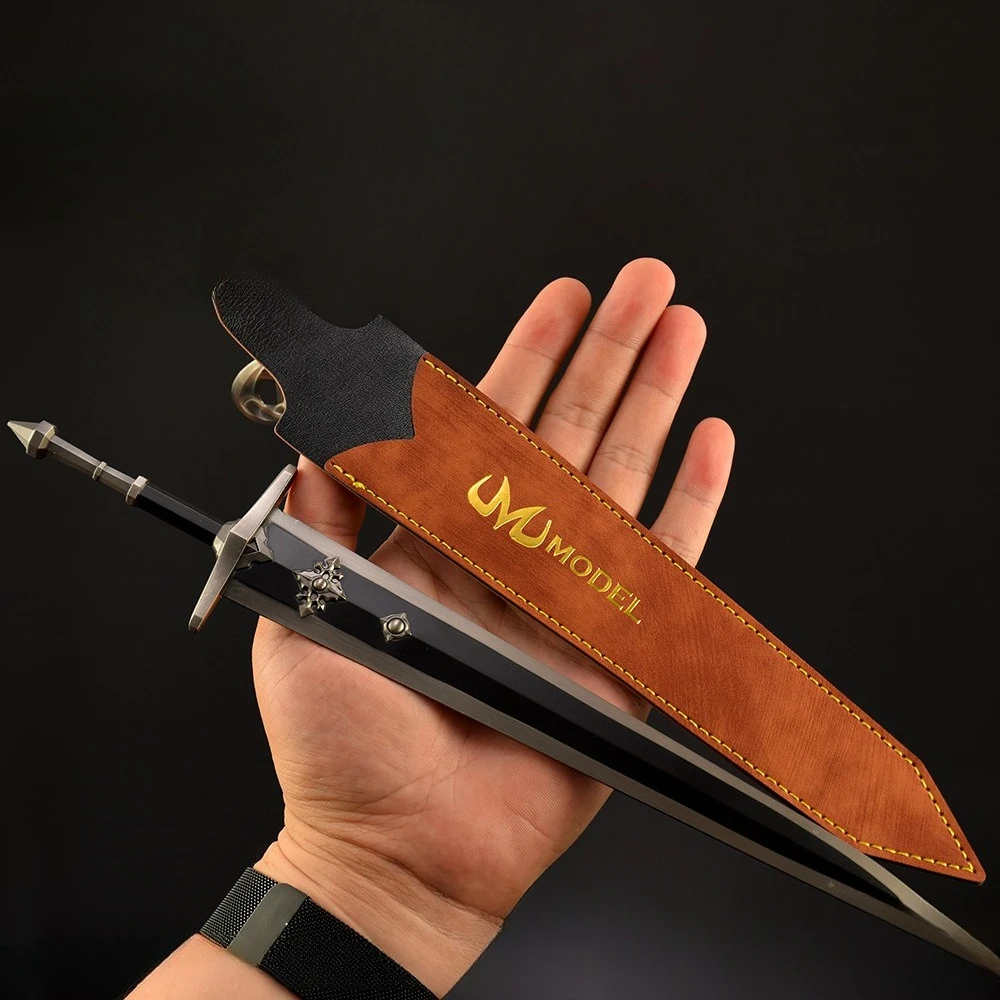 30cm Eldenn The Lone Sword Game Peripheral Knife with Holster Samurai Sword All Metal Weapon Model Desktop Ornament Toys Gift
