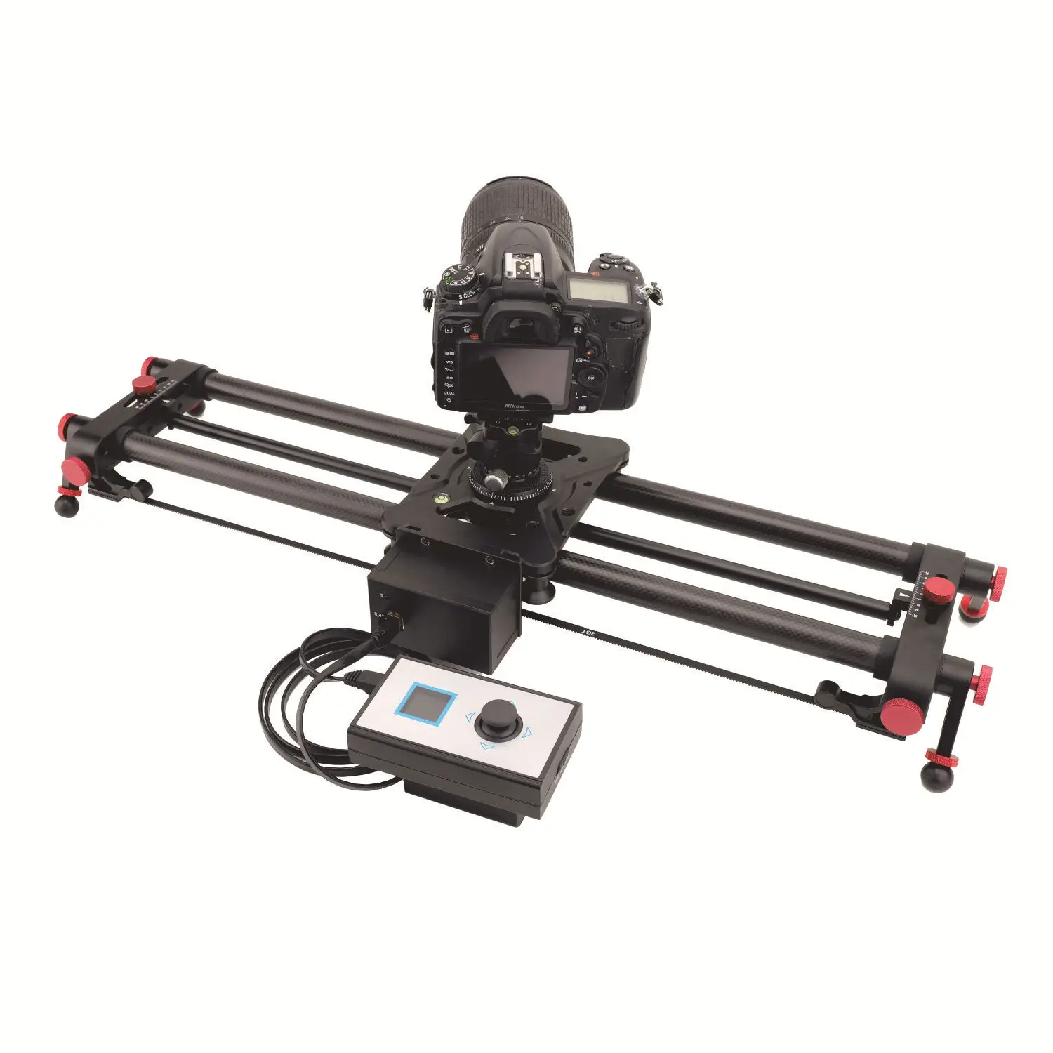 YEAH Mute Carbon Fiber Dolly Rail Motorized Camera Slider with Time-Lapse Photography, Video Mode, Tracking Shooting
