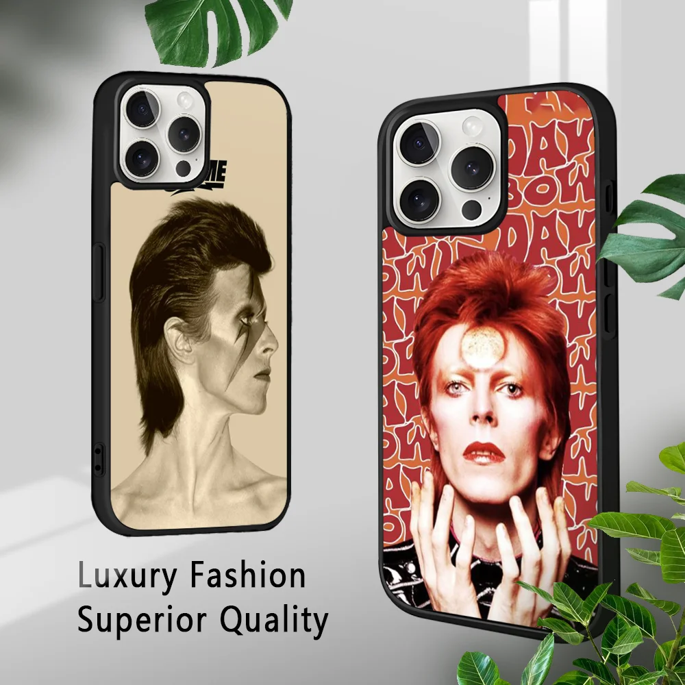 David Bowies Phone Case For iPhone 16 15 14 13 12 11 Pro Xs Max Mini Plus Celulares Hard Funda