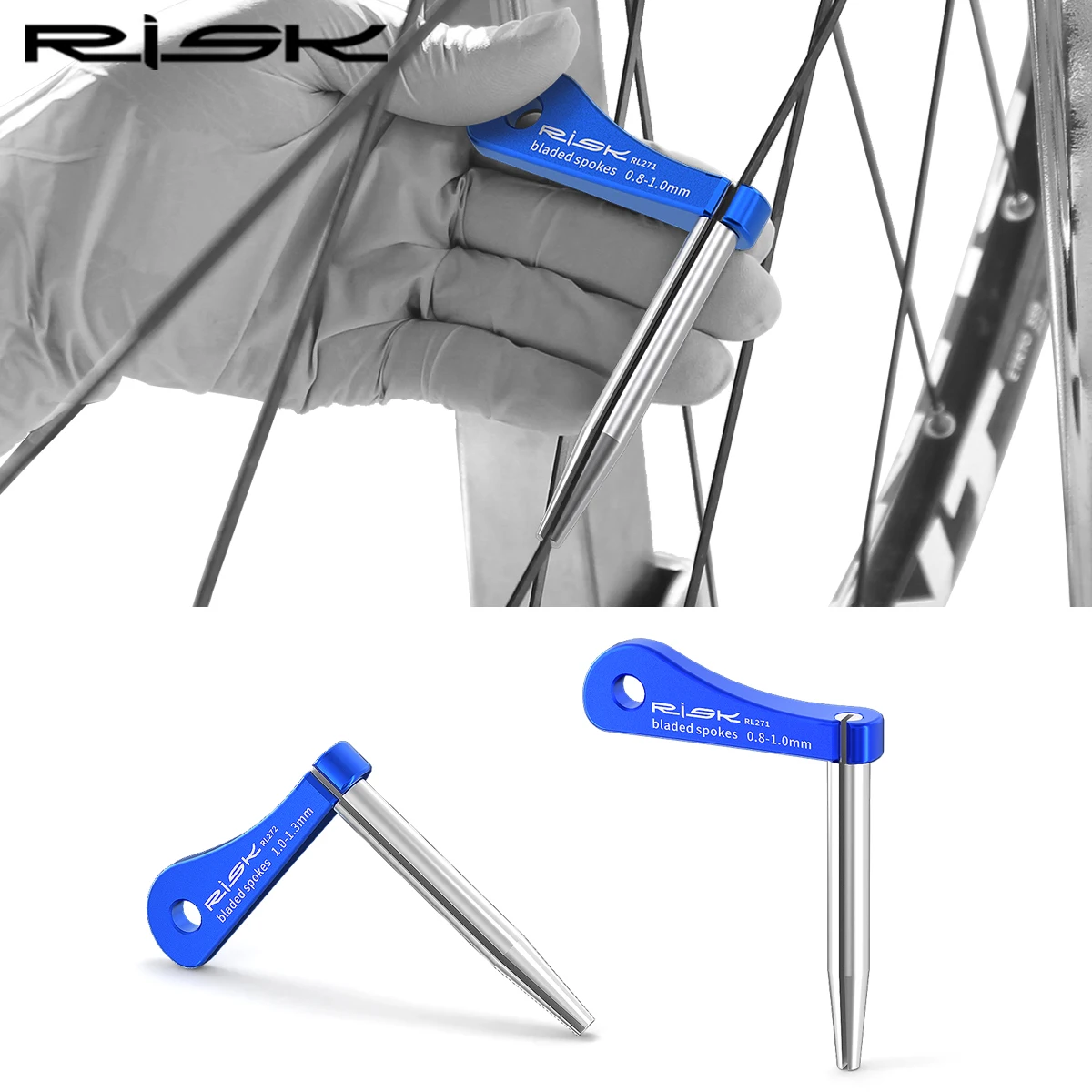 AliExpress NONE RISK Road Bike Bladed Spoke Wrench Fixing Tool Holder Seers Bicycle Flat Spokes Rim Ajustment Tool for 0.8mm to 1.3mm Spoke