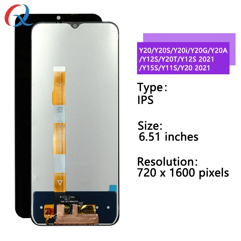 Pantalla For Vivo Y12s screen Replacement Digitizer Assembly mobile phone lcd for Vivo Y12s Lcd for y12s 2021 y15s display