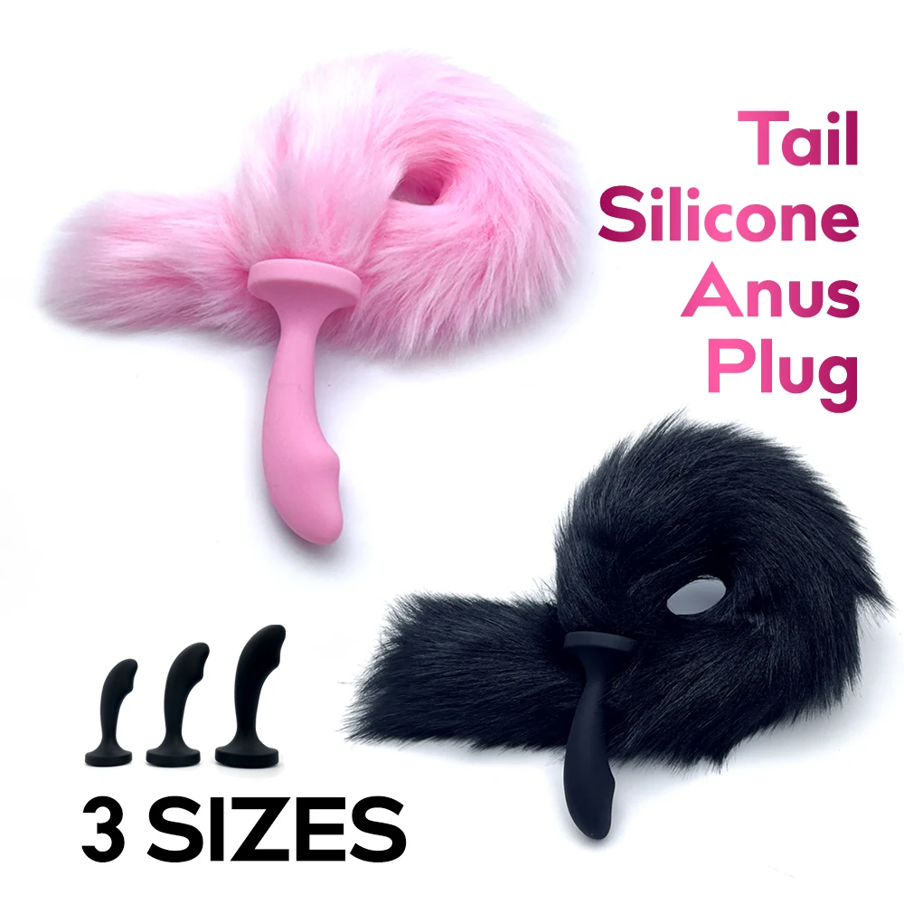 3 Sizes Sexy Fox Anal Plug Tail Silicone Anal Toys For Women Men Butt Plug Dildos Small Tail Anal Plug Cosplay Sex Toy For Adult image 3