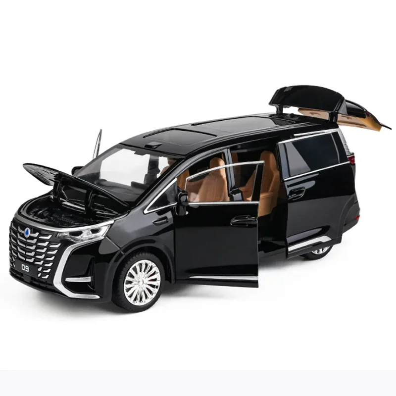 

Diecast 1:24 Scale D9 MPV New Energy Alloy Business Vehicle Model Simulation Toy desktop Collection Gift Static Display