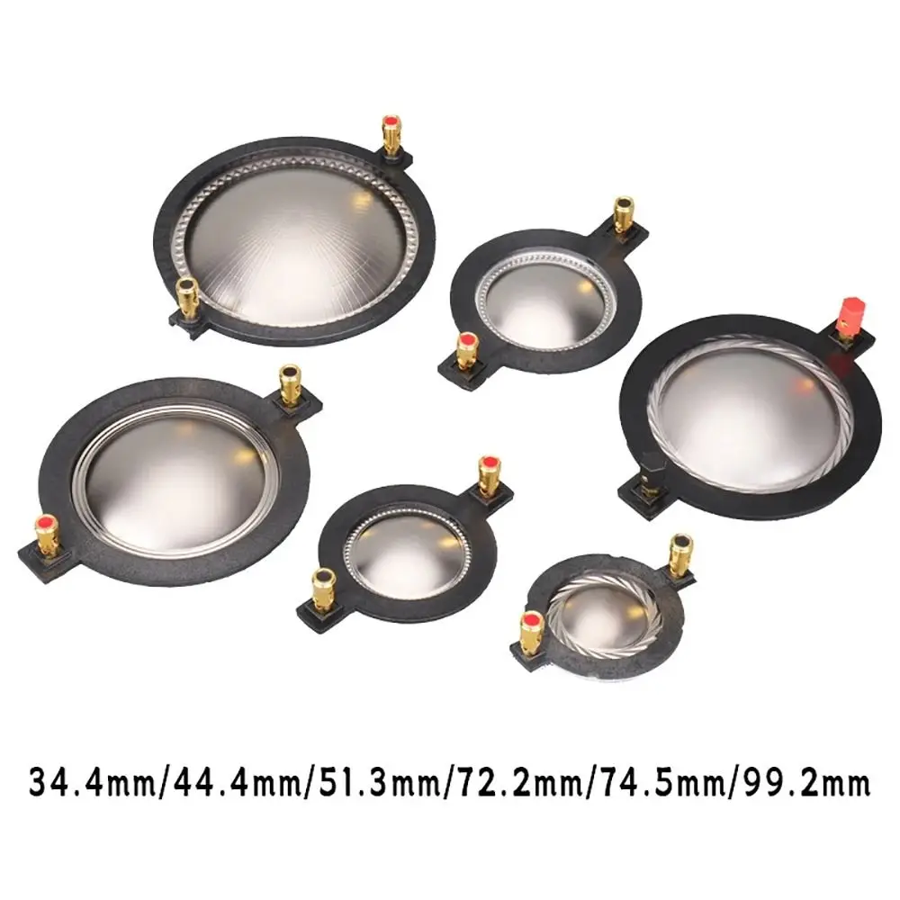 1PC Titanium Film Tweeter Voice Coil Membrane DIY Parts 34.4 44.4 51.3 72.2 74.5mm Core Treble Speaker Repair Accessories Black