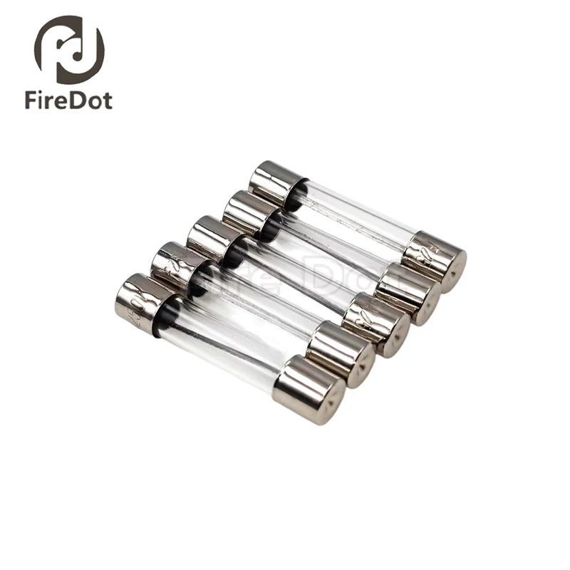 100pcs/1box 6*30MM Glass Tube Fuse F2AL 0.1A 0.2A 0.25A 0.3A 0.5A 0.63A 0.75A 1A 2A 3A 4A 5A 6A 7A 8A Fast Quick Blow Fuses 250V