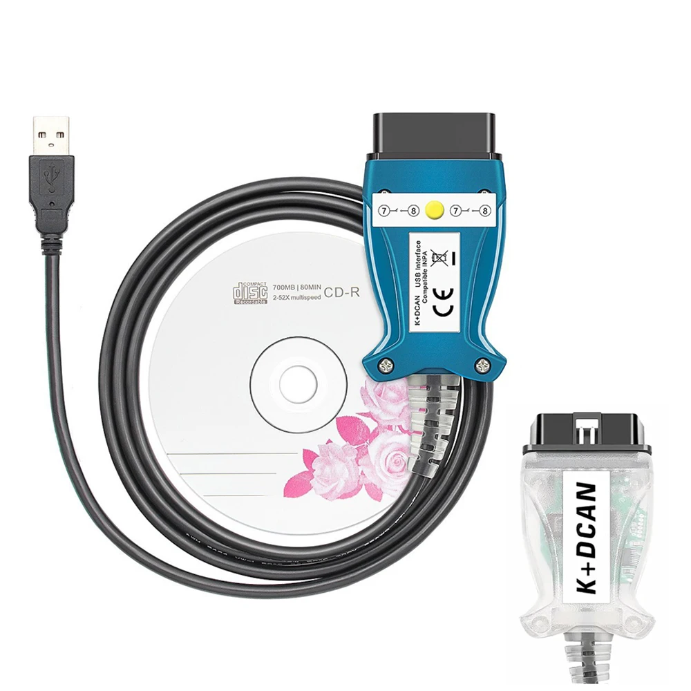 OBD2 Auto Auto Diagnose Werkzeuge Für BMW K DCAN K + CAN FTDI Chip OBD Scanner Schalter USB
