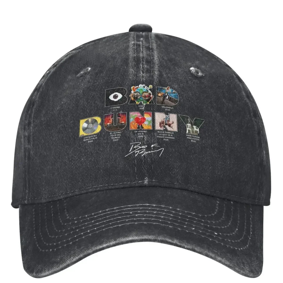 Bads Bunnys DTMF Debi Tirar Mas Fotos 2025 ألبوم قبعة سائق الشاحنة Merch للجنسين قبعات البيسبول الكلاسيكية أغطية الرأس قبعة قابل للتعديل