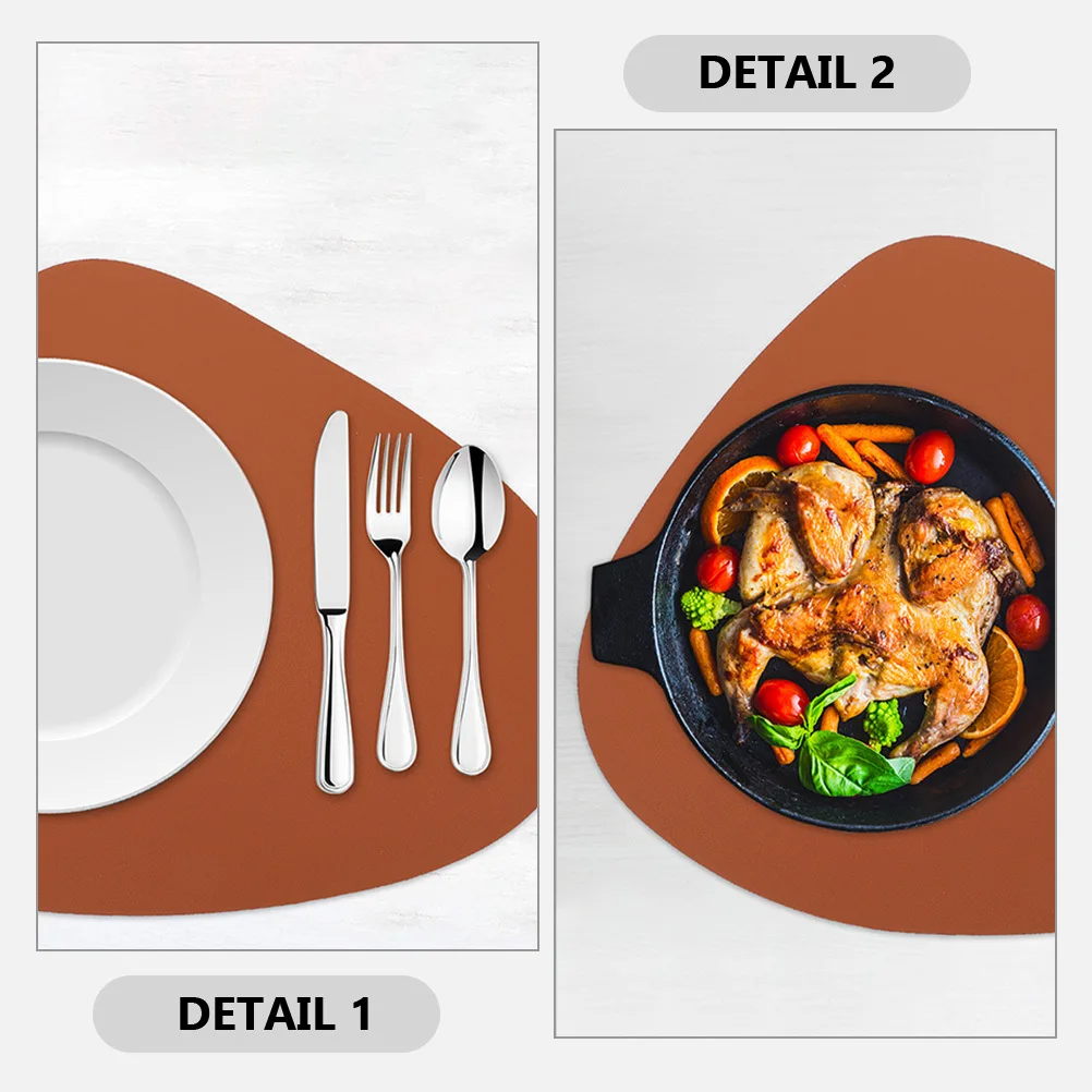 

2Pcs Place Mats Non-Slip Heat Resistant Table Mats for Dining Table Protection and Style Placemats Modern Placemats