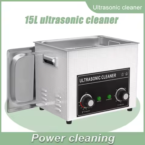 15L Ultrasonic Bath Cleaner with Tap Heater Timer Jewelry Dental Ultrasound Washing Machine Sonic Ultrasonic Cleaners UK Plug