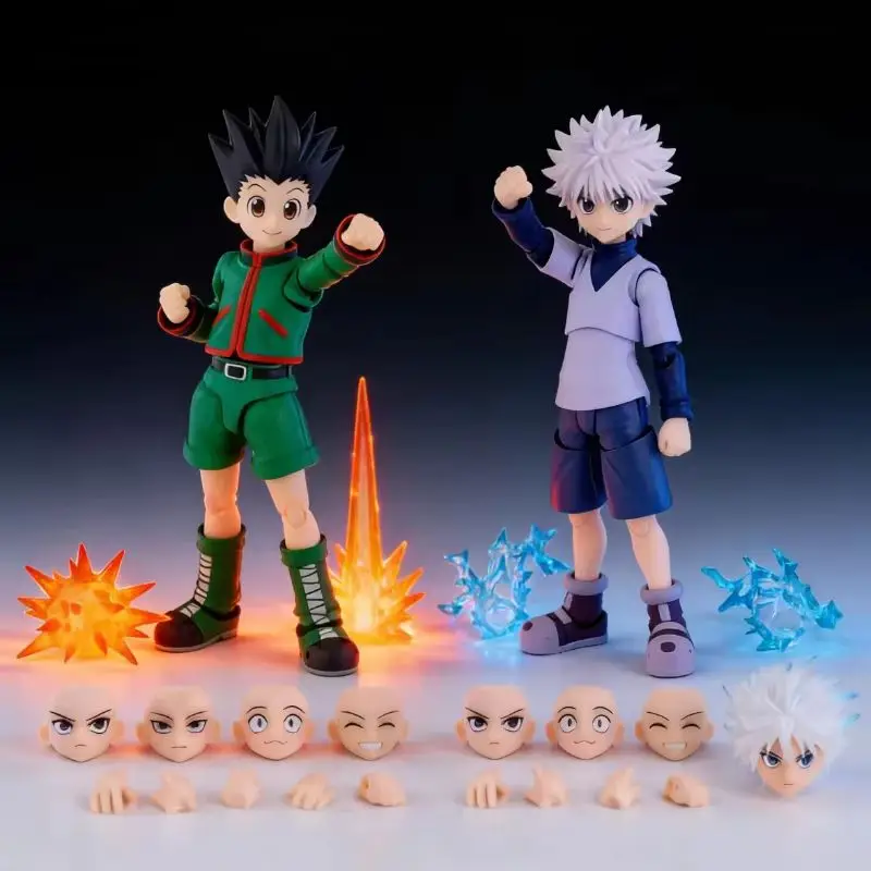 

Anime Articulated Action Figure 13.5cm Ko Version Hunter X Hunter Gon Freecss Killua Zoldyck Model Kit Toy Desktop Ornament Gift