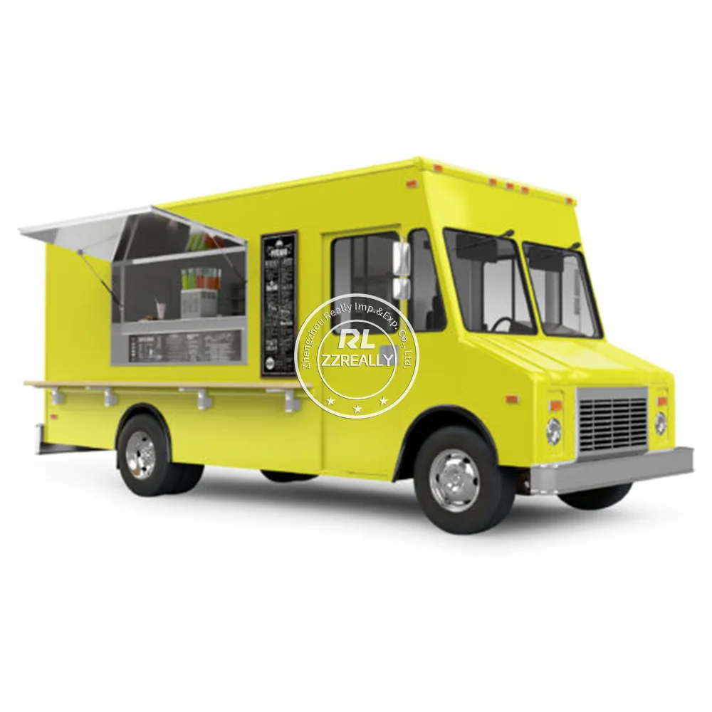 Mobile Catering Cart Trucks Canada For Sale Street Snack Pizza Trailer Electric Food Truck with Kitchen Equipments