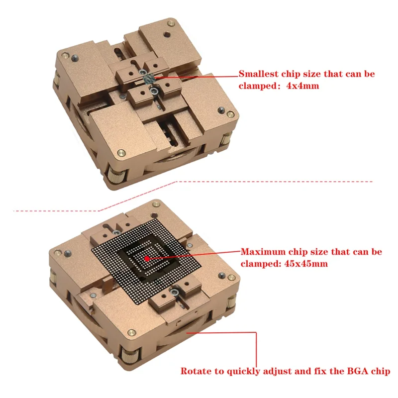 

A80X-90 X 90 мм BGA Reballing Station, комплект из алюминиевого сплава, включая 10 шт., универсальные трафаретные шарики для пайки