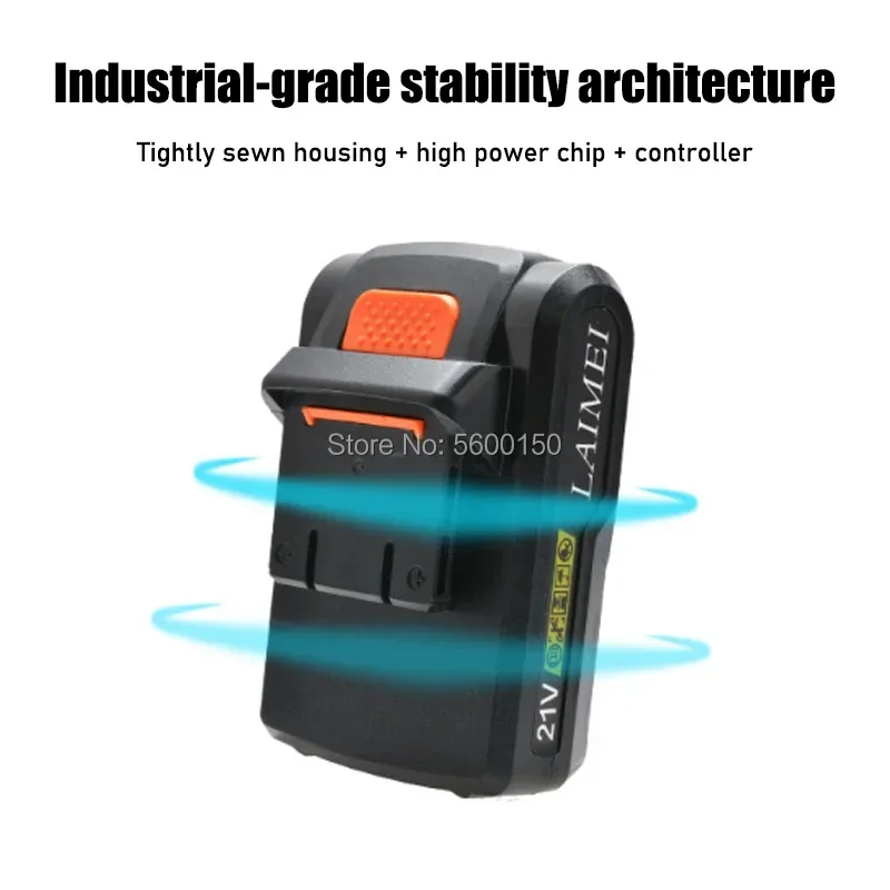 Wkrętarka elektryczna z akumulatorem litowym 21 V, dedykowana akumulatorem litowym o dużej pojemności, akcesoria do wiertarki ręcznej