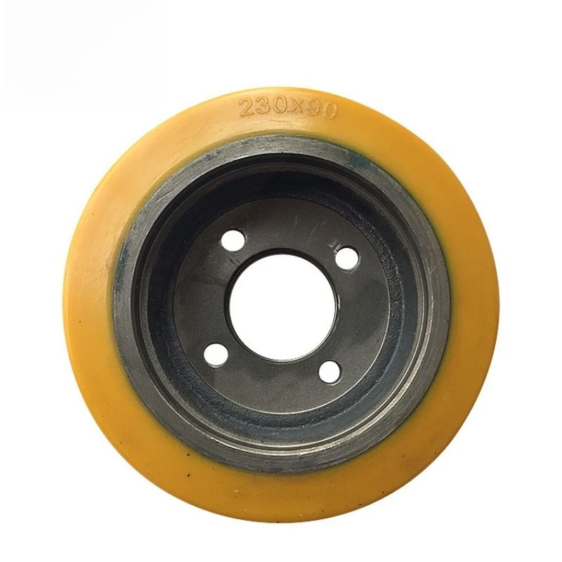 Suitable for forklift drive wheel 23090-4 holes, electric forklift balance wheel, truck polyurethane auxiliary wheel