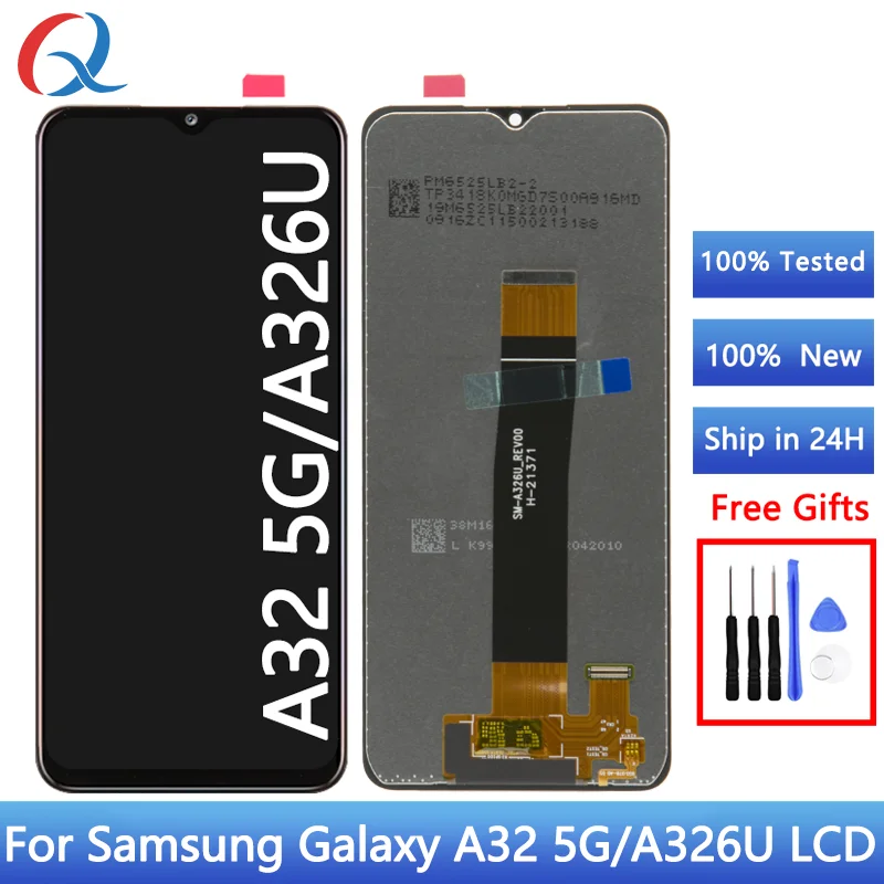 A32 5G LCD del telefono cellulare per Samsung Galaxy A32 5G Touch Display Pantalla per Samsung A32 5G A326U Sostituzione dello schermo