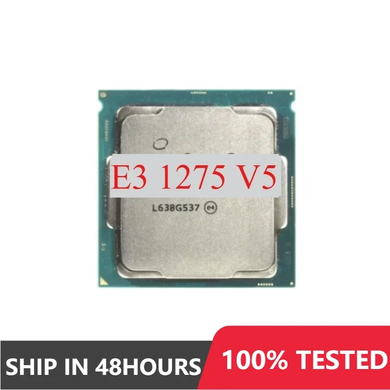 1pcs/lot perfect test E3-1275V5 E3 1275V5 E3 1275 V5  E3-1275 V5 CPU 14nm 4 cores 8 threads 3.6GHz 8MB 80W LGA1151