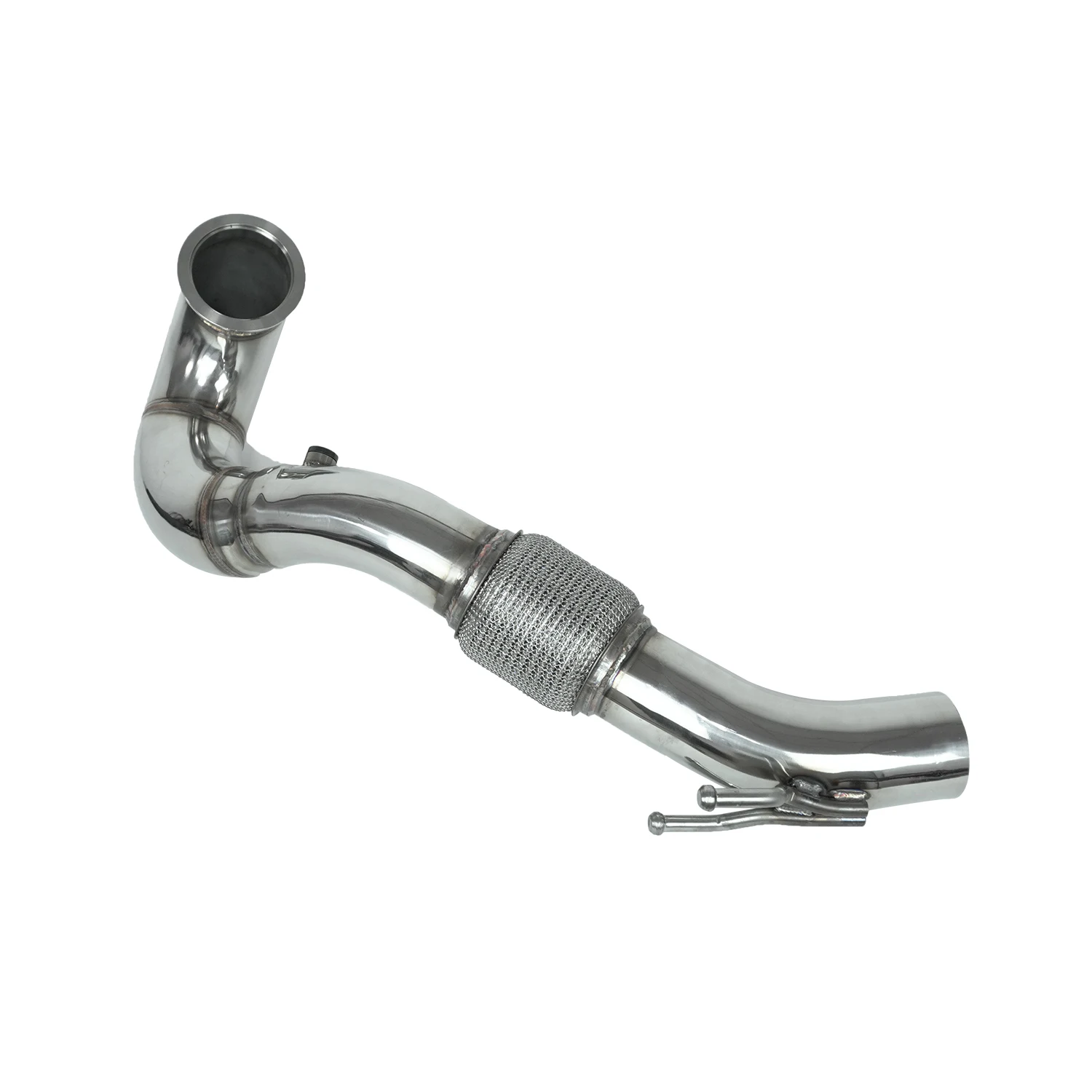 Tubo de escape para carro, para vw golf mk7 mk7.5 ea888 gen 3 audi a3 tt skoda octavia mk3 1.8t 2.0t 3.5 polegadas, tubo de escape sem gato
