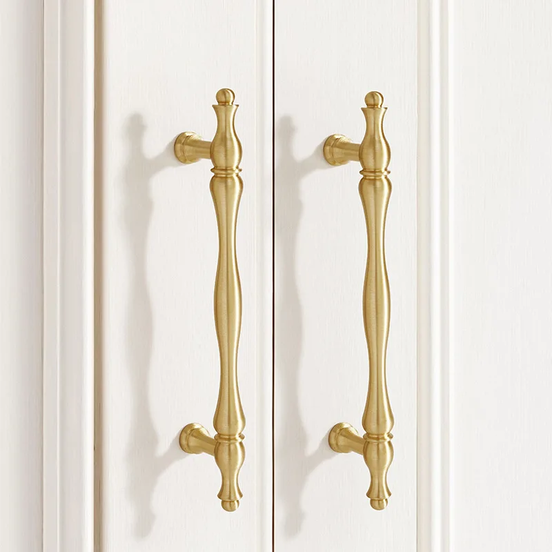 الصلبة نحى النحاس خزانة المطبخ سحب مقبض درج خزانة غرفة النوم مضمد مقبض الأثاث الفاخر مقبض الأثاث الأجهزة