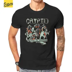 Cryptid Collections Mothman Cartoon T Shirt Men's Cotton Vintage T-Shirt Round Neck Tees Short Sleeve Clothing Printing